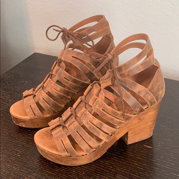 Freebird by Steven Shoes - Freebird lace up platform sandals